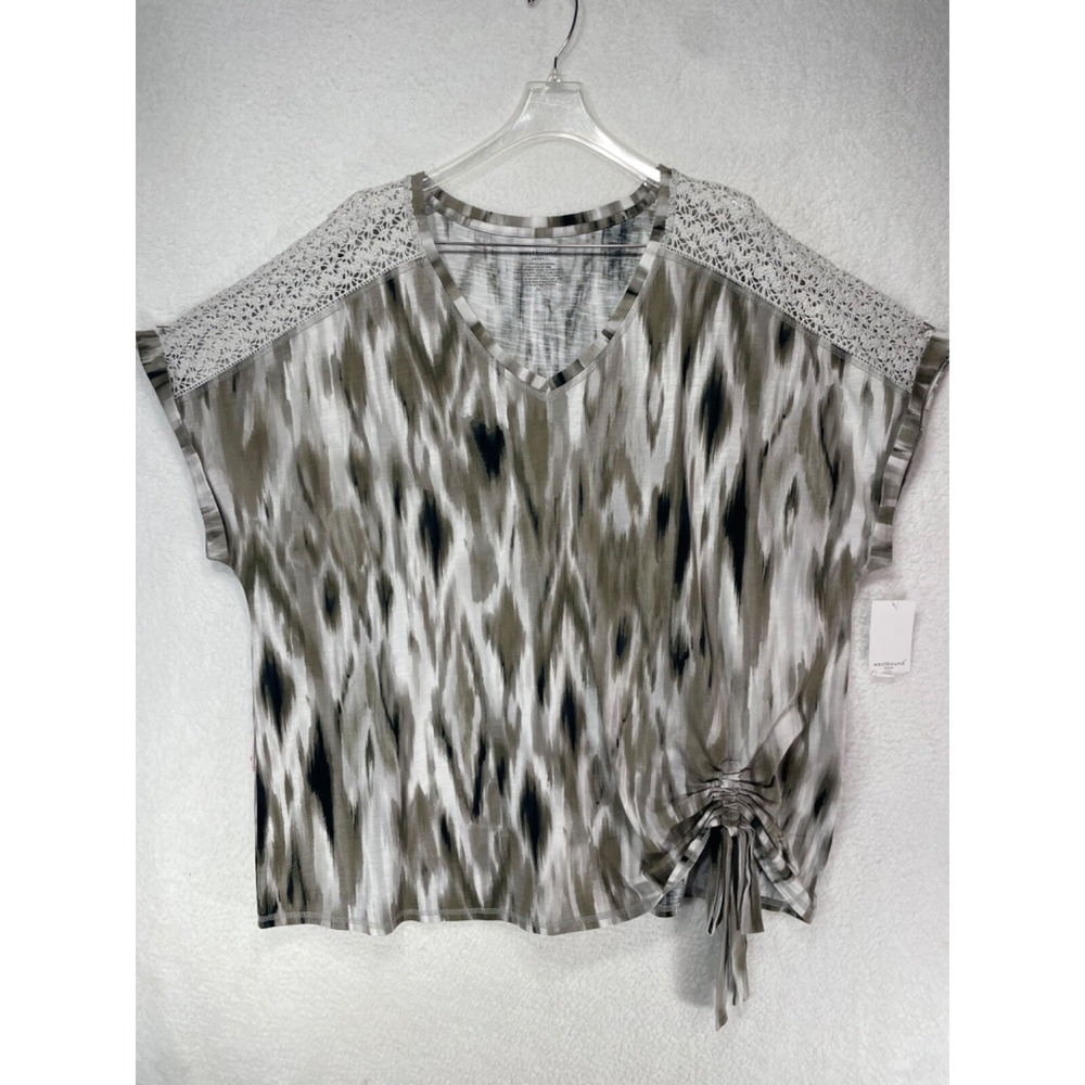Westbound‎ Woman 3X Short Sleeve T Shirt w/ Shoulder Accents NWT